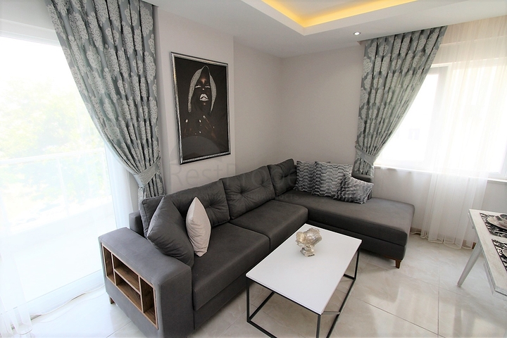 شقة مفروشة - غرفتين وصالة ضمن مجمع حديث -بسعر مناسب - مهموتلار / الانيا 