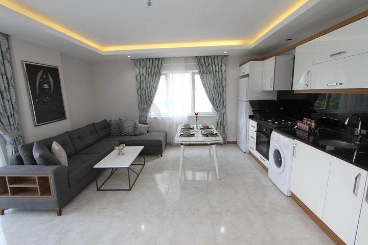 شقة مفروشة - غرفتين وصالة ضمن مجمع حديث -بسعر مناسب - مهموتلار / الانيا 