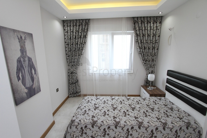 شقة مفروشة - غرفتين وصالة ضمن مجمع حديث -بسعر مناسب - مهموتلار / الانيا 