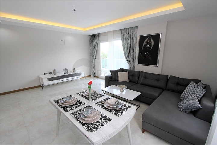 شقة مفروشة - غرفتين وصالة ضمن مجمع حديث -بسعر مناسب - مهموتلار / الانيا 