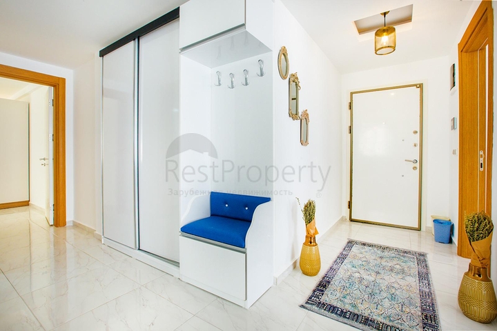 طابق مرتفع -اطلالة بحر - شقة مفروشة غرفتين وصالة - في مهموتلار / الانيا 