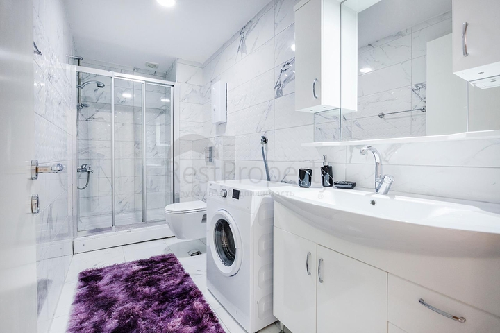 طابق مرتفع -اطلالة بحر - شقة مفروشة غرفتين وصالة - في مهموتلار / الانيا 