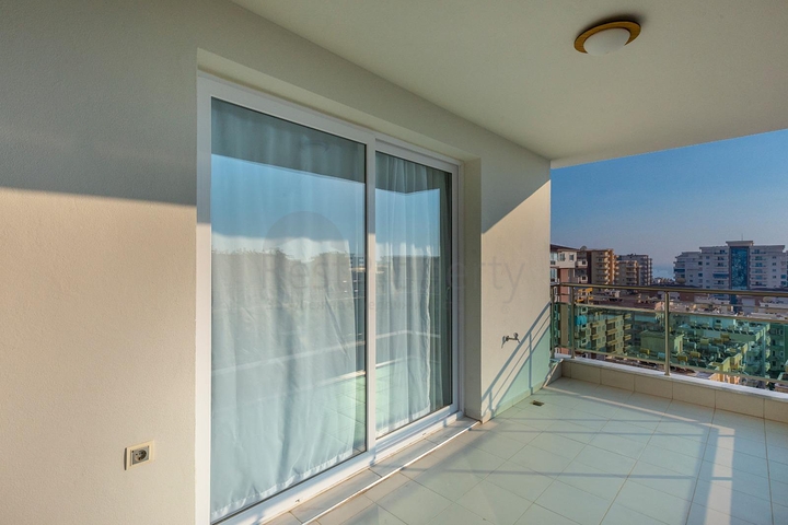 طابق مرتفع -اطلالة بحر - شقة مفروشة غرفتين وصالة - في مهموتلار / الانيا 