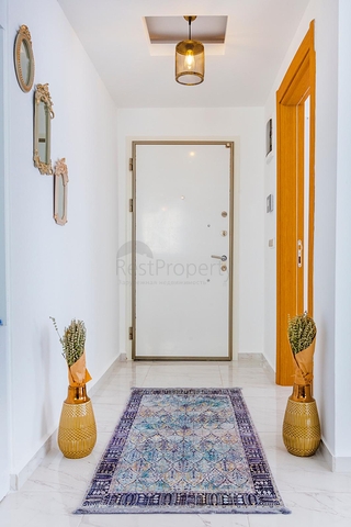 طابق مرتفع -اطلالة بحر - شقة مفروشة غرفتين وصالة - في مهموتلار / الانيا 