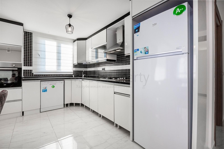 طابق مرتفع -اطلالة بحر - شقة مفروشة غرفتين وصالة - في مهموتلار / الانيا 