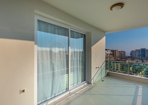 طابق مرتفع -اطلالة بحر - شقة مفروشة غرفتين وصالة - في مهموتلار / الانيا 