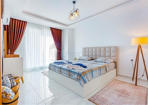 طابق مرتفع -اطلالة بحر - شقة مفروشة غرفتين وصالة - في مهموتلار / الانيا 