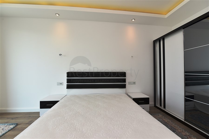 مجمع فاخر - قريب من البحر - غرفة وصالة - مهموتلار / الانيا 