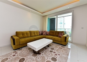 مجمع فاخر - قريب من البحر - غرفة وصالة - مهموتلار / الانيا 