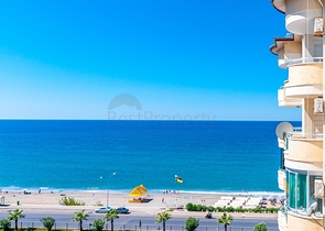 اطلالة بحر مباشرة - شقة مفروشة - تصميم 1+2 - في منطقة توسمور المركزية / الانيا 