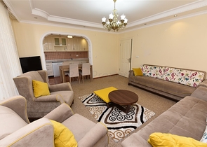 شقة مفروشة - غرفتين وصالة - قريبة من البحر - مهموتلار / الانيا 