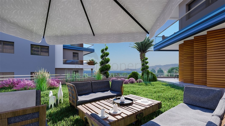 فرصتك في تملك منزل الاحلام - باطلالة بحرية - مجمع قيد الانشاء -بالاقساط / كارجي جاك / الانيا 