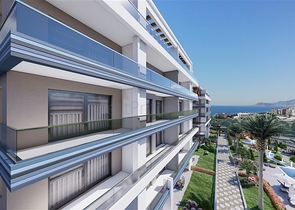 فرصتك في تملك منزل الاحلام - باطلالة بحرية - مجمع قيد الانشاء -بالاقساط / كارجي جاك / الانيا 