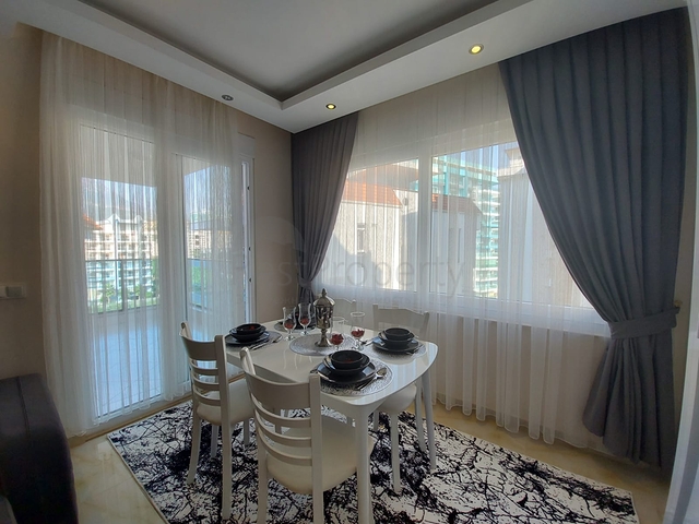 بسعر مغري - شقة مفروشة قريبة من البحر -2 غرفة وصالة - مهموتلار / الانيا 