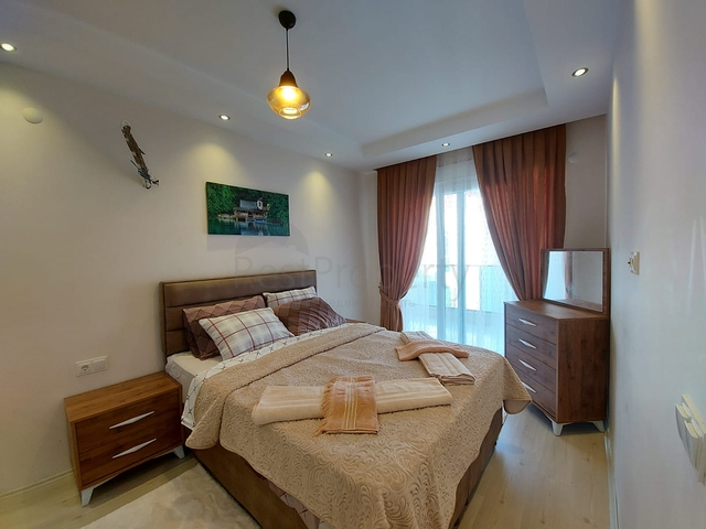 بسعر مغري - شقة مفروشة قريبة من البحر -2 غرفة وصالة - مهموتلار / الانيا 