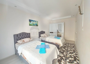 بسعر مغري - شقة مفروشة قريبة من البحر -2 غرفة وصالة - مهموتلار / الانيا 