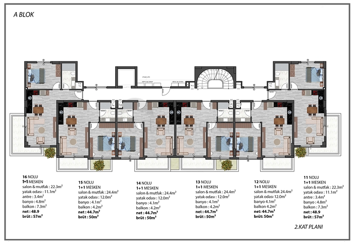 استثمر في المكان الانسب - مجمع سكني قيد الانشاء - تسهيلات بالسداد - في منطقة اوبا / الانيا 