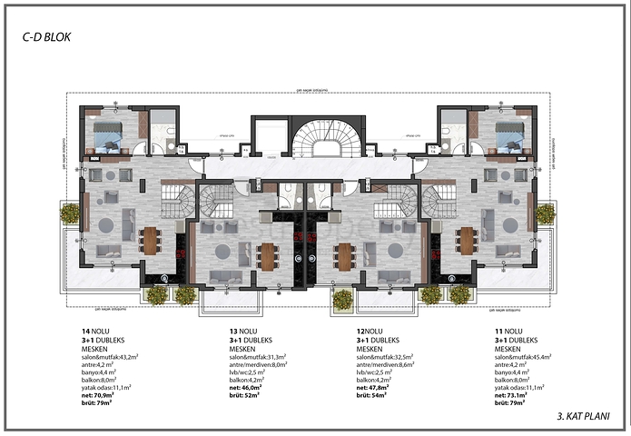 استثمر في المكان الانسب - مجمع سكني قيد الانشاء - تسهيلات بالسداد - في منطقة اوبا / الانيا 