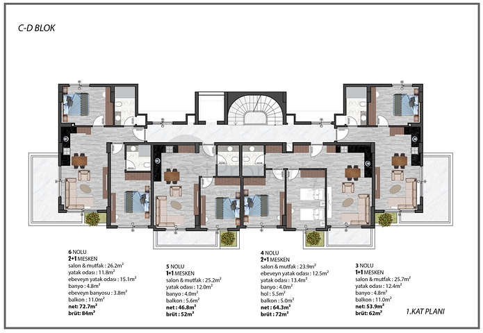 استثمر في المكان الانسب - مجمع سكني قيد الانشاء - تسهيلات بالسداد - في منطقة اوبا / الانيا 