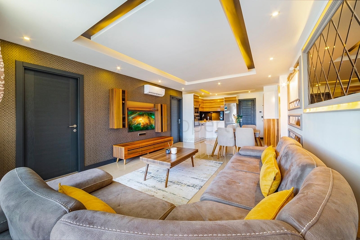 اطلالة بحر - شقة مفروشة  ضمن مجمع فاخر - في كارجي جاك / الانيا 