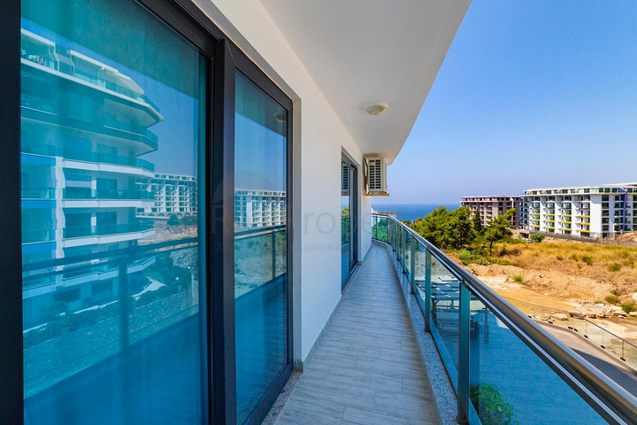 اطلالة بحر - شقة مفروشة  ضمن مجمع فاخر - في كارجي جاك / الانيا 