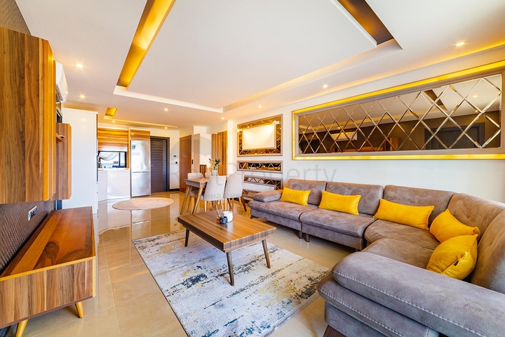 اطلالة بحر - شقة مفروشة  ضمن مجمع فاخر - في كارجي جاك / الانيا 