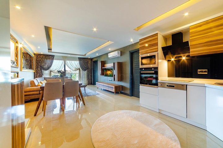 اطلالة بحر - شقة مفروشة  ضمن مجمع فاخر - في كارجي جاك / الانيا 