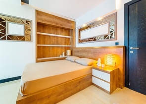 اطلالة بحر - شقة مفروشة  ضمن مجمع فاخر - في كارجي جاك / الانيا 