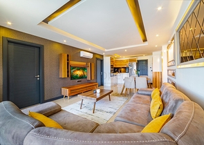 اطلالة بحر - شقة مفروشة  ضمن مجمع فاخر - في كارجي جاك / الانيا 