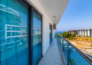 اطلالة بحر - شقة مفروشة  ضمن مجمع فاخر - في كارجي جاك / الانيا 