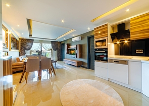 اطلالة بحر - شقة مفروشة  ضمن مجمع فاخر - في كارجي جاك / الانيا 