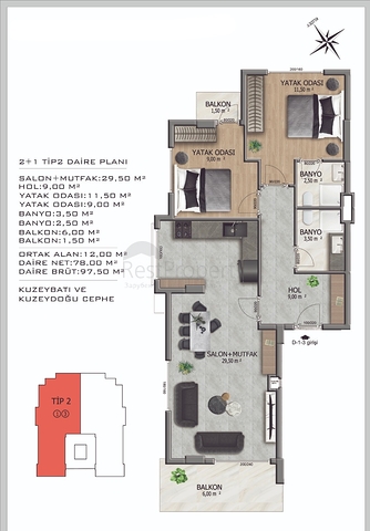 مجمع قيد الإنشاء -  تسهيلات بالدفعات في منطقة اوبا المركزية - ألانيا 