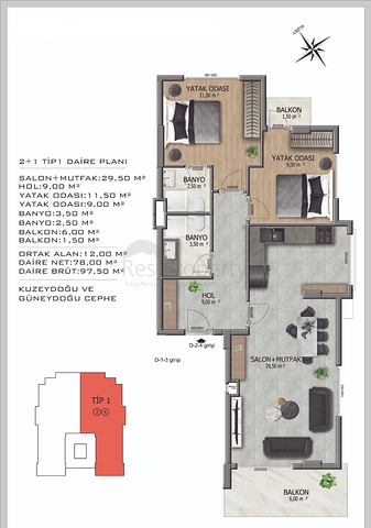 مجمع قيد الإنشاء -  تسهيلات بالدفعات في منطقة اوبا المركزية - ألانيا 