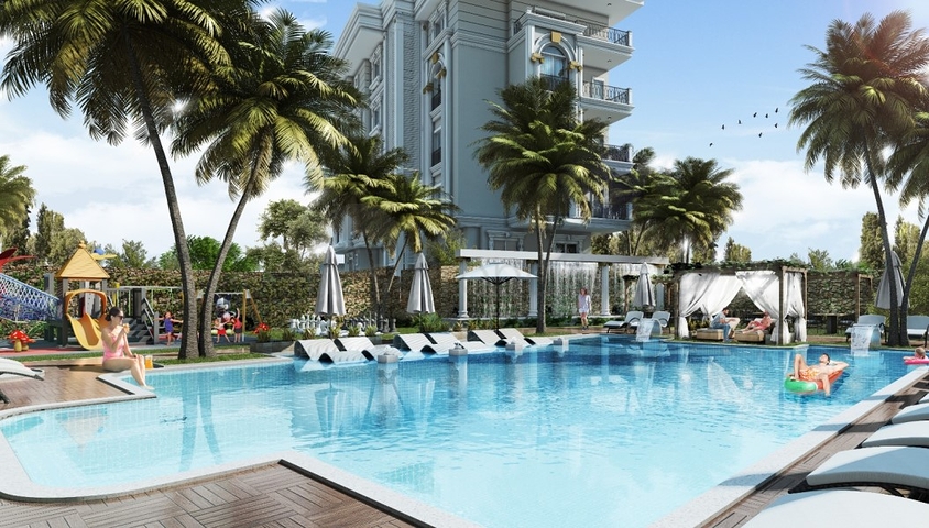 مجمع قيد الإنشاء -  تسهيلات بالدفعات في منطقة اوبا المركزية - ألانيا 