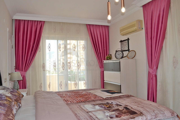 قريبة من البحر - شقة غرفتين وصالة - مفروشة -ضمن مجمع- مهموتلار / الانيا 