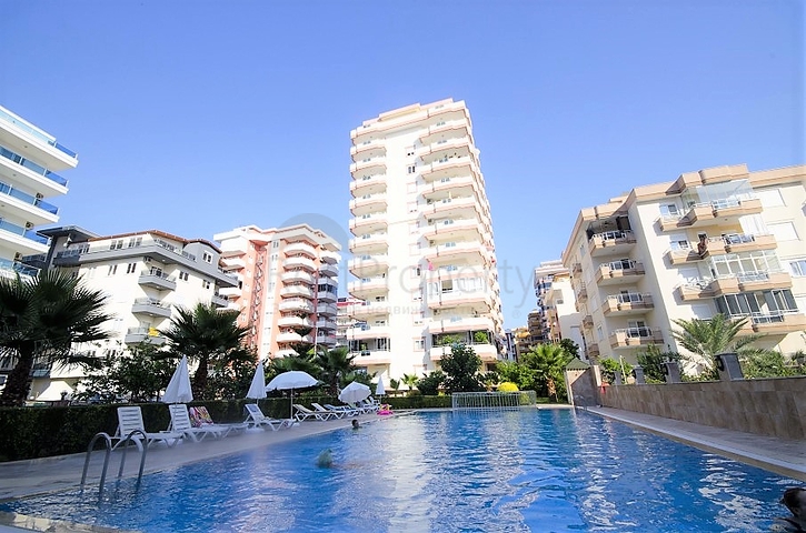 قريبة من البحر - شقة غرفتين وصالة - مفروشة -ضمن مجمع- مهموتلار / الانيا 