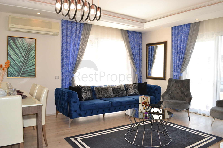 قريبة من البحر - شقة غرفتين وصالة - مفروشة -ضمن مجمع- مهموتلار / الانيا 