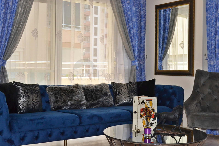 قريبة من البحر - شقة غرفتين وصالة - مفروشة -ضمن مجمع- مهموتلار / الانيا 