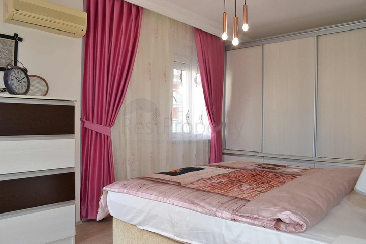 قريبة من البحر - شقة غرفتين وصالة - مفروشة -ضمن مجمع- مهموتلار / الانيا 