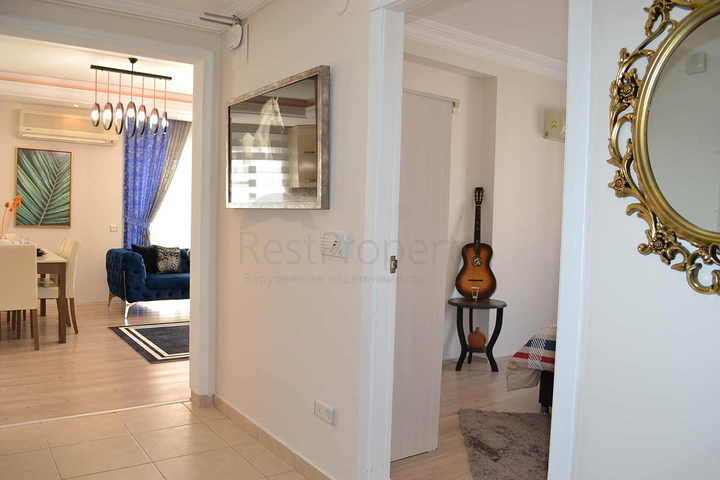 قريبة من البحر - شقة غرفتين وصالة - مفروشة -ضمن مجمع- مهموتلار / الانيا 