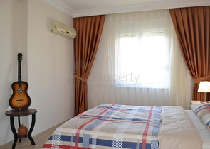 قريبة من البحر - شقة غرفتين وصالة - مفروشة -ضمن مجمع- مهموتلار / الانيا 