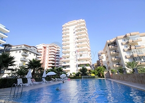 قريبة من البحر - شقة غرفتين وصالة - مفروشة -ضمن مجمع- مهموتلار / الانيا 