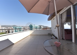 اطلالة بحر - دوبلكس 3 غرف وصالة -مفروشة - في مهموتلار / الانيا 