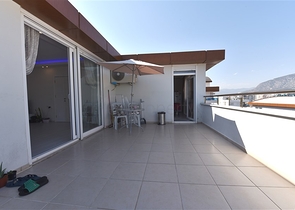 اطلالة بحر - دوبلكس 3 غرف وصالة -مفروشة - في مهموتلار / الانيا 