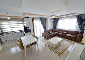 بنتهاوس انيقة - مفروشة - 2 غرفة وصالة - في مهموتلار / الانيا