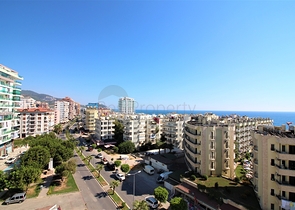 اطلالة بحر - شقة مفروشة - غرفة وصالة - بجانب الاسواق - في مهموتلار / الانيا