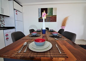 اطلالة بحر - شقة مفروشة - غرفة وصالة - بجانب الاسواق - في مهموتلار / الانيا