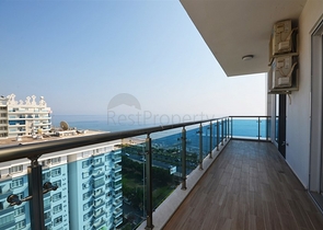 دوبلكس ساحرة - على البحر مبشرة - اثاث فاخر - 3غرف وصالة -مهموتلار / الانيا 