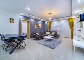 شقة عائلية من تصميم غرفتين وصالة -في منطقة جيكجلي الهادئة - الانيا