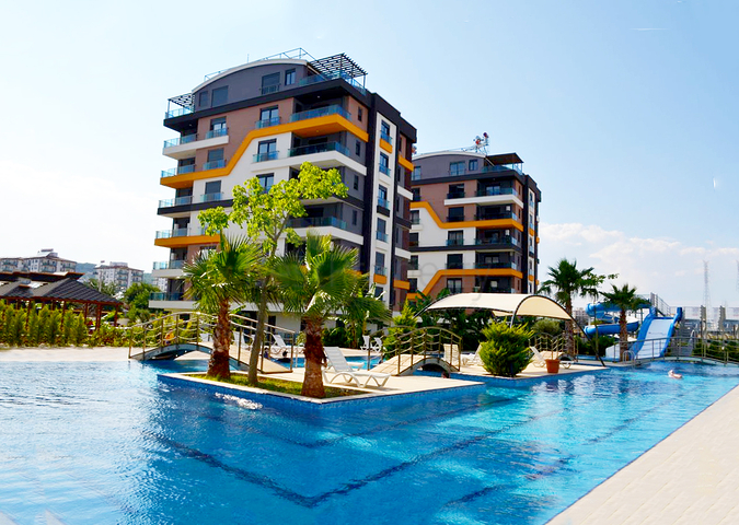 شقة 3 + 1 مع أثاث في كيبيز أنطاليا